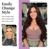 Cabello Remy real largo y liso de 4 colores