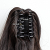 Coda di cavallo con clip ad artiglio ondulato e soffice | Estensione per capelli sintetici marrone pi&ugrave; scuro da 20 pollici, comodo parrucchino a clip per donna, ideale per tutte le occasioni