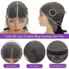 Wig Gearr Dh&iacute;reach Bob do Mhn&aacute; - 14 Orlach Gruaige Daonna 13x6 HD L&aacute;sa Wig Tosaigh L&aacute;sa 180% Dl&uacute;s R&eacute;amh Plucked Bob Wig Gan Glue