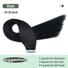 Tape in Hair Extensions 100% Remy ljudska kosa 20kom 50g/pak Jet crna boja #1 ravna ljudska kosa