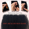 ISWEET Cabello humano de crochet con plumas rizadas de calidad de sal&oacute;n – Extensiones de trenzas bohemias reutilizables, 22 pulgadas, 60 g, preseparadas, invisibles y gruesas, sin enredos