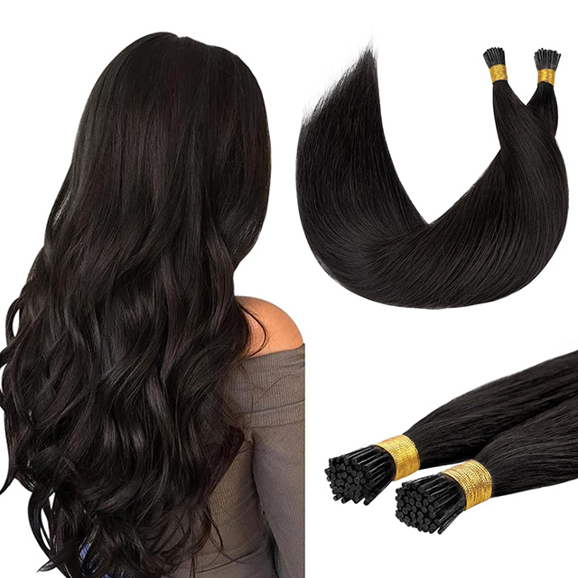 I Tip Hair Extensions Real Remy Human Hair 1g/Strand Micro Tip 50G/Pack Invisible Hair Straight Toronga Mo nga Wahine Kotiro Parauri pouri #2