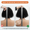Wear & Go Glueless Short Curly Bob Wig Menneskeh&aring;r – 180 % t&aelig;thed 8 tommer lysebrun, pr&aelig;-plukket pr&aelig;-cut Deep Wave blonde frontparyk til kvinder