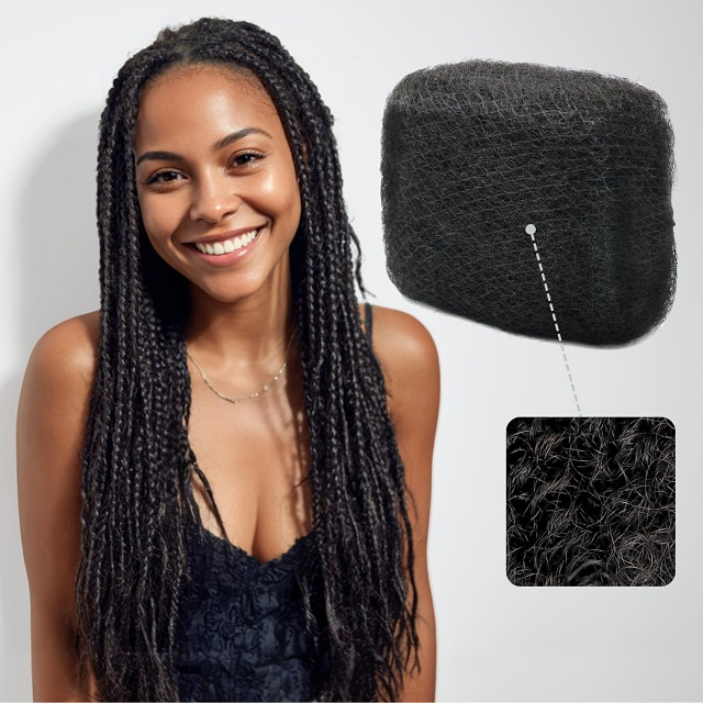 ISWEET 4C Afro Kinky-Curly Bulk m&auml;nniskoh&aring;r – 16 tums l&auml;ngd, 50 g vikt, 100 % &auml;kta m&auml;nniskoh&aring;r. Idealisk f&ouml;r fl&auml;tning, vridningar, dreadlocks, Loc Repair och barns&auml;ker anv&auml;ndning.