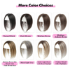 ISWEET Hair Topper for Thinning Hair - 10 Inch Human Hair with Swiss Lace Base Ombre Light Brown Blonde Highlights undetectable daily wear solution