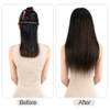 Extensions &agrave; clips de cheveux humains Remy de 40,6 cm – 5 pi&egrave;ces 80 g, ombr&eacute; noir naturel &agrave; marron ch&acirc;tain (1BT6/P1B), extensions de cheveux courts et &eacute;pais, lisses et soyeux pour femme