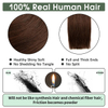 Tape In Hair Extensions Prava ljudska kosa Tamno smeđa #2 Bešavna Remy kosa 20 KOM 50 grama Nevidljiva svilenkasta ravna za žene djevojke