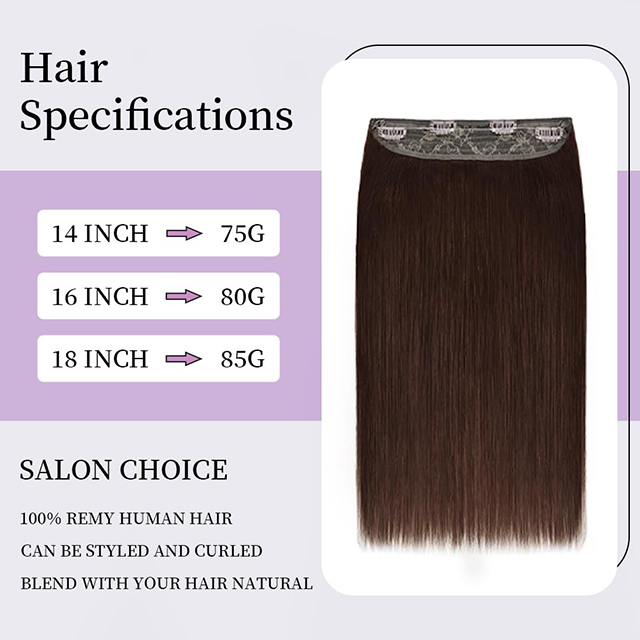 Pieza de cabello Remy real, larga y recta