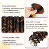 Boho Braids Deep Wave အတွက် လူချည်နှောင်ထားသော ဆံပင် 2 ထုပ် Brazilian Virgin လူ့ဆံပင် သဘာဝ အနက်ရောင် အသားပေးထားသော Auburn Brown #P1B/30