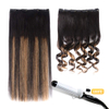 Extensions &agrave; clips de cheveux humains Remy de 40,6 cm – 5 pi&egrave;ces 80 g, ombr&eacute; noir naturel &agrave; marron ch&acirc;tain (1BT6/P1B), extensions de cheveux courts et &eacute;pais, lisses et soyeux pour femme