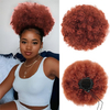 CCCL Dark Aureum Afro Puff Ponytail Tractus - Short Kinky Curly Clip-De Bun, Saccharum Hairpiece pro Women