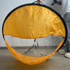 VUKU 42 นิ้วกระดานพายแบบพับได้ Wind Sail Sailboards พร้อมถุงเก็บหน้าต่างโปร่งใส, แบบพกพาทนทาน Nylon Downwind Sail สำหรับกระดานพาย, เรือคายัค, เรือใบแคนู