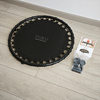 VUKU Mini trampolim de fitness dobr&aacute;vel de 25 polegadas, trampolim bungee rebounder silencioso com almofada de seguran&ccedil;a, capacidade de peso m&aacute;xima de 260 libras, equipamento de exerc&iacute;cio de treino interno ao ar livre para adultos e crian&ccedil;as